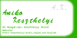 aniko keszthelyi business card
